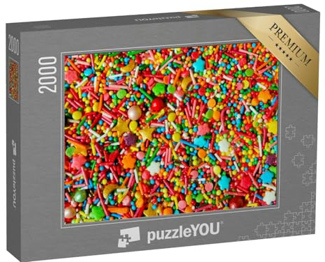 puzzleYOU: Puzzle 2000 Teile „Bunter Zuckerstreusel“ – aus der Puzzle-Kollektion Impossible Puzzle