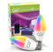 GY Bombilla Inteligente E14 Bombilla LED - 6W 600LM RGBW 2700K-6500K Regulable - C37 Vela Bombilla Inteligente Alexa Compatible con Google Home, TUYA Smart (2 Unidad)