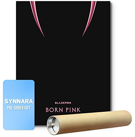 BORNPINK Lot de 2 albums roses avec poster pré-commande