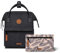 Cabaïa - Adventurer Rucksack Le Havre Mini 10L - Wasserabweisend - Laptopfach bis zu 10,5 Zoll - 2 Vordertaschen - vegan zertifiziert - Rucksack für Reisen und Arbeit, Damen & Herren - Schwarz
