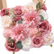 Serwalin Künstliche Blumen Hochzeit Rosa Blumen Seide Dahlie Blumen Fake Kuchen Blumen für Hochzeit Sträuße Tafelaufsätze Kuchen Dekor Baby Dusche Home Decor