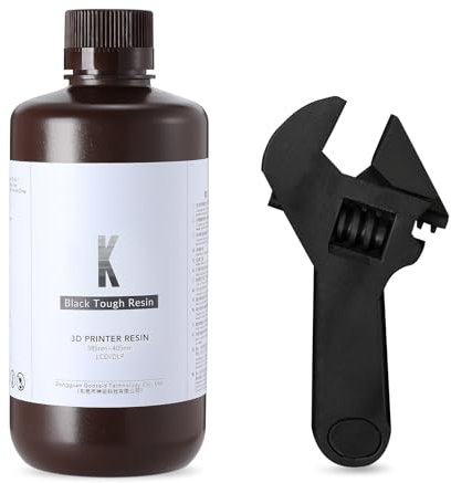 Robustes Harz für 3D-Drucker RESION, ABS, nicht zerbrechlich wie 3D-Harz und robust für 3D-LCD-Druck UV-405nm (Schwarz, 1000g)