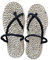 TWSTIV Anime Cosplay Luffy Stroh Sandalen Flip Flops Strandschuhe Gewebte Hausschuhe Handgefertigt, Strohsohle, Medium
