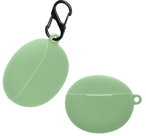 kwmobile Case Compatible with Xiaomi Redmi Buds 4 Active Case - Silicone Cover Holder for Earbuds - Pastel Green