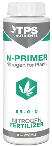 TPS NUTRIENTS N-Primer Nitrogen Supplement for Fast Vegetative Growth, Promotes Dark Green Leaves 8 oz (250mL)