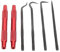 Akozon Set di Pick e Ganci, 2 Set di Pick per O Ring in Acciaio Al Carbonio Facile da Impugnare Efficiente Strumento per la Rimozione Rapida Dell'estrattore del Paraolio per Auto