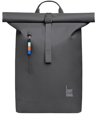 GOT BAG Rucksack Rolltop 2.0 Lite | Laptop Rucksack wasserdicht mit Herausnehmbarer 15,6“ Laptoptasche | 26 Liter Füllvolumen Rollrucksack (shark)