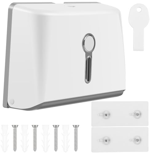 Handtuchspender Z-falz, Mini Spender für Multifold-Handtücher, 28*20.5*10cm, Wandmontage, Tischspender für Multifold Papierhandtücher, Tisch-Papierhandtuchspender, Papierhandtuchspender Wandmontiert