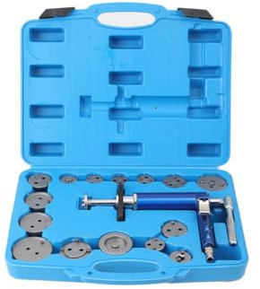 Lfhelper 16PC Pneumatic Air Rear Disc Brake Caliper Piston Pad Compressor Wind Back Service Tool, Rotary Function, Air Operated 80 Psi, For Brake Disc Pad Replacement & Piston Resetting