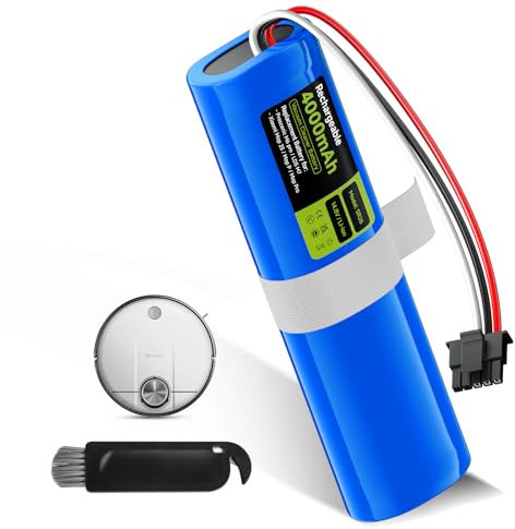 Mspalocell Ersatzakku 4000mAh/14,8V für Proscenic M6 Pro/LDS M7, für Xiaomi Vacuum Mop 2S / Mop P/Mop Pro Staubsauger Akku