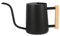 IMEEA Arrosoir pour plantes d'intérieur - 1 l - Petit arrosoir d'intérieur - En acier inoxydable - Décoration moderne - Avec long bec pour plantes - Bonsaï - Jardin extérieur - Noir