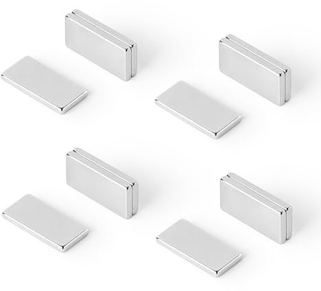 Strong Magnets Neodym Würfel-Magnet - Extra stark - 50 Stück - 10mm x 5mm x 1mm - Für Magnettafel, Kühlschrank, Whiteboard, Pinnwand, Büro