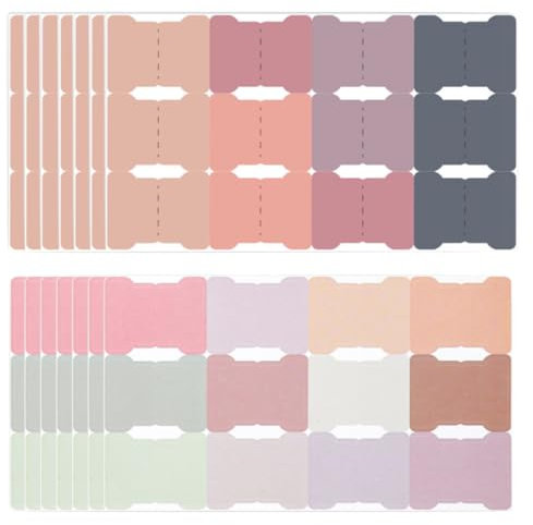 VONJUMA 168 Stück Haftmarker Index Tabs Selbstklebend Page Marker Stabile Haftnotizen Tabs Pastell Beschriftbare Haftstreifen Böhmisch Index Tabs Für Lesen Seitenmarkierung Büro
