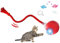 Eyezeeption Interaktives Hundespielzeug Ball Hundeball Elektrisch Hundespielzeug Kleine Hunde Magie Ball Hunde, Hundeball Katzenball Interaktiver Ball für Hunde Katzen mit USB Aufladbar.