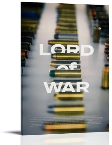 URAUIH Filmposter Lord of War, Schlafzimmer, Wohnzimmer, Wandkunst-Deco-Poster, 20 x 30 cm, Rahmenstil