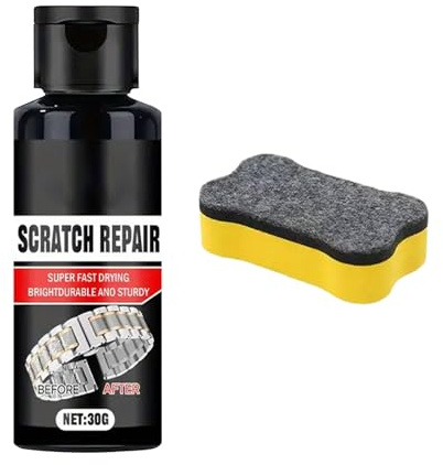 Uhrenkratzer-Entferner – 30 G Poliercreme, Feine Kristall-Reparaturpaste, Mikro-Kratzer-Reiniger | Präzisionspolitur Für Uhrenglas, Restaurator Für Metallarmbänder, Glanzcreme Für Handyhüllen, Schmuck