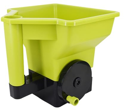 Esparcidor de abono manual de mano ergonómico de precisión con función de agitación, sembradora de césped manual y agitador para uso en jardín, césped, césped, césped, césped, césped, césped, derretir