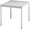 bümö Tisch klein, Multifunktionstisch, 80 x 80 cm in grau - Beistelltisch, Bistrotisch, Esstisch, Pausentisch, Mehrzwecktisch Tischsystem für Warteraum, Pausenraum & Co.