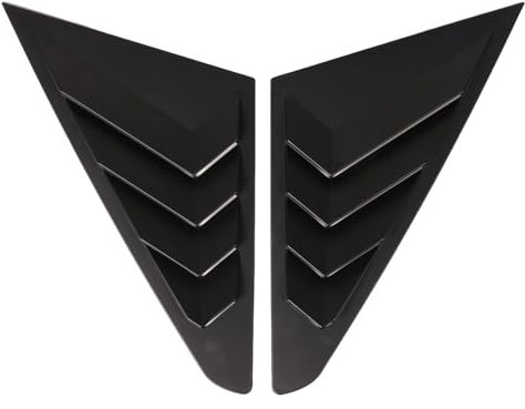 Sujhyrty Heck Scheiben Jalousien, Schaufel Jalousien Abdeckung Jalousien für Mg 5 Mg5 2021 Auto AußEn ZubehöR, Matt Schwarz