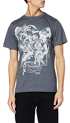 Marvel Men's Band Of Heroes Short Sleeve T-Shirt