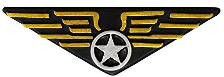 Pilotenabzeichen aus Kunststoff, 12 Stück