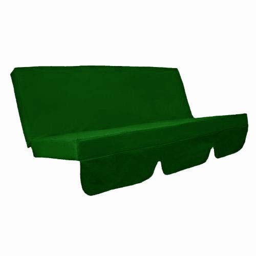 Springs & Canopies Garden Swing replacement cushion cover various (150 x 50 x 50 x 10, Green)