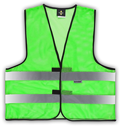 Korntex Warnweste Mesh 5 XL (Meshgewebe) Grün in Übergröße Sommerwarnweste