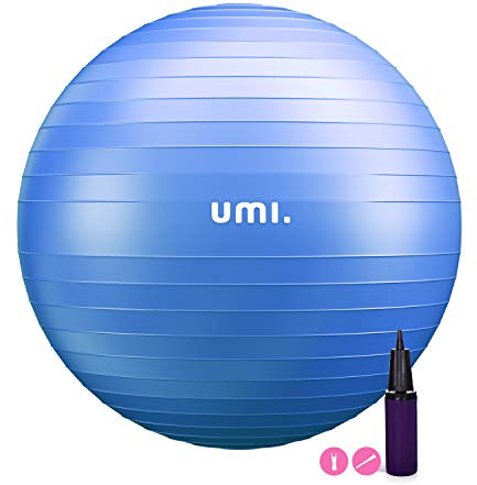 Sitzball Büro mit Ballpumpe, Gymnastikball 65cm 55cm 75cm Pezziball, Anti-Burst Fitnessball für Yoga, Gymnastik, Core Training, für Starken Rücken als Büro-Stuhl