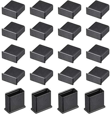sourcing map 20pcs USB Cap Port Cover Anti Dust Protector 13mmx5mm for USB 2.0 Black