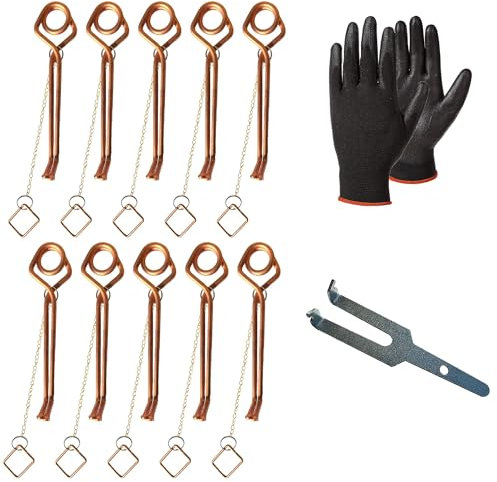 Pièges A Taupes Putange pour Campagnol Ou Rat Taupier (Lot de 10). Accessoires Anti Taupe Contre Les Rongeurs. Nul Besoin De Pétard ou Repulsif Ultrason pour Eliminer Les Nuisibles De Votre Pelouse.