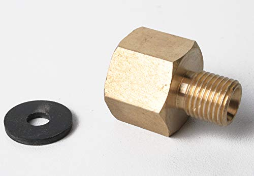 SZH Adapter für Gasherd Übergang 1/2 zoll auf 1/4 zoll Adapter für Gasschlauch inklusive Dichtung in ½” Zoll Gaskocher Camping Anschluß für Gasgrill Gasherd oder Kochfeld