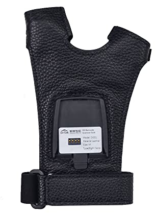 Posunitech Tragbarer 1D-Trigger-Barcode-Scanner IP65-Touch-Scanning NFC-Unterstützung Mehrsprachig für Lager, Fertigung, Versand, Kommissionierung und raue Umgebungen (schwarz-1)