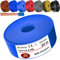 MAS Premium Cable de 5 a 100 m H07 V-K 6 mm² negro, marrón, azul oscuro, amarillo verdoso, gris, rojo o azul claro, cable individual flexible (azul claro, 20 m)