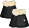 HORZE Lincoln Hufglocken mit Kunstfell, Schwarz, XL