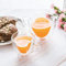 Tasse à café en forme de coeur à double paroi,URMAGIC 2 pièces 150/250ml Tasses en forme de coeur avec poignée, tasse à café en verre isolé transparent, tasse à thé isolée, tasse en verre
