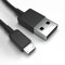 Justcom Micro-USB Ladekabel für NTT DoCoMo Sharp Aquos Zeta Schwarz 50 cm Handy Schnellladekabel Datenkabel