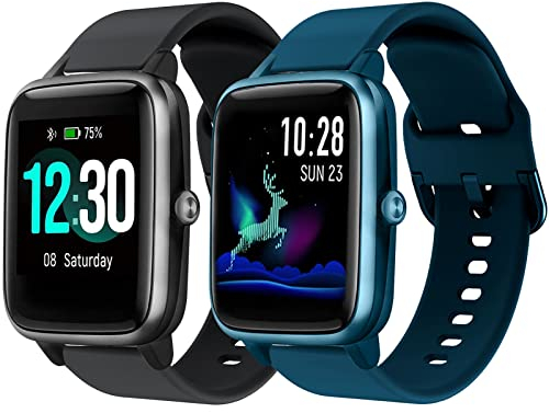 Songsier ID 250L Bracelet, Bracelet de Montre en Silicone pour ID205L,ID205S,ID205G, ID215G,SW025,SW023,SW021,SW020,TE021,TE020,YM023,YM021,YM020 Uwatch3 Ufit GT Montre