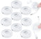 Flutesan 9 Pcs Charging Cord Organizer Portable Charger Cord Holder Round Storage Cable Winder Retractable Cable Management Flexible USB Cable Reel for Home Office Classroom, Transparent