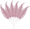 16Pcs Artificial Feather Leave Picks, 11.8inch Glitter Leaf Stems Filler Branch Ornaments for Christmas Tree Wreath DIY Table Centerpiece Flower Arrangement Wedding Home Decor