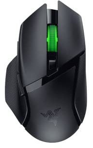 Razer Basilisk RZ01-04870100-R3A1 V3 X HyperSpeed kabellose Gaming-Maus, kabellos, 7 programmierbare Tasten, optischer Sensor mit 18.000 DPI, Mattschwarz