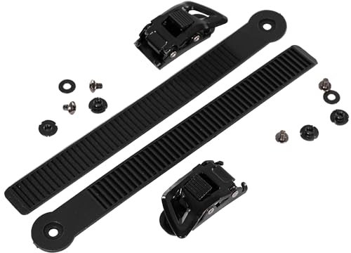 Powerslide Inline Skate Ersatzteil Shadow Schnallen Set L/R, schwarz, Paar