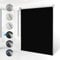 Verdunklungsrollo ohne Bohren Rollos für Fenster B55 x H120 cm (Stoffbreite 50cm) Schwarz Thermo Rollo Klemmfix Verdunkelungsrollo Seitenzugrollo Sicht-und Sonnenschutz Wandmontage