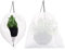 Bandejas de semillas, bandeja de inicio de cultivo, macetas de plántulas, bandejas de semillas, bandeja for macetas, 2 paquetes de 80 x 80 cm, 80 g/m², forro polar hortícola for plantas, forro polar f