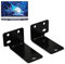 Alyphyly Support mural universel avec kit de matériel, supports de montage pour barre de son, compatible avec la plupart des barres de son, supports muraux pour système Home Cinéma, noir