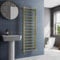 Solaro® 1200 x 500mm Square Bar Straight Heated Towel Rail Radiator Modern Central Heating Bathroom Warmer Wall Mounted Ladder Rad, Brushed Brass