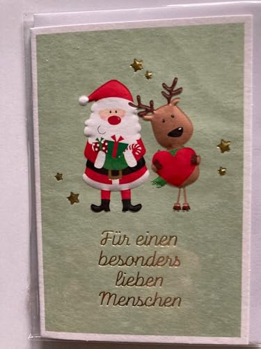 Weihnachtskarte Klappkarte- Medikarte - Liebe Weihnachtsgrüsse (07-Für einen besonders )