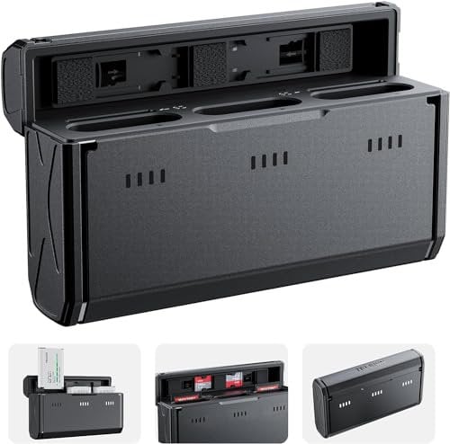 TELESIN NP-BX1 Battery Charger for Sony NP-BX1, ZV-1, ZV-1 II, Cyber-Shot DSC-HX80, HX90V, HX95, HX99, RX1, RX1R, RX100 (II/III/IV/V/VI/VII), FDR-X3000, HDR-AS50 and More