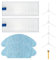Fixbetter Juego de accesorios para Rowenta Explorer 20/40/45/50 Series RG687/RR682/RRR688/isweep x3, 2 filtros, 2 almohadillas de limpieza, 4 cepillos laterales, 1 cepillo de limpieza