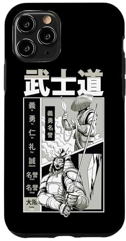 iPhone 11 Pro Anime Bushido with Japanese Letters Case