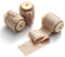 AOKSUNOVA Schleifenband Fransen Geschenkband Breit 3,8cm Stoffband Geschenkbänder Khaki Fransenband